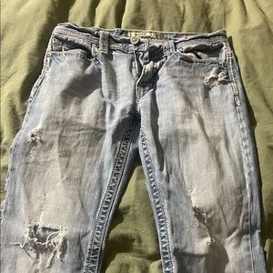 BKE Light Blue Distressed Boyfriend Jeans